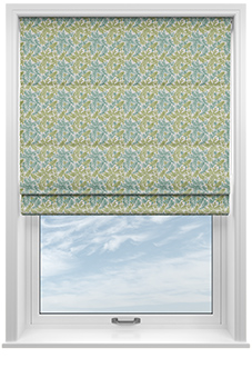 Leaf Vine, Jade - Roman Blind